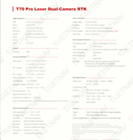 Récepteur GNSS RTK laser ComNav SinoGNSS T70Pro, équipement de topographie terrestre T10Plus Base et Rover, GPS RTK version globale Mars LU5