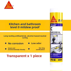Scellant en <span class=keywords><strong>silicone</strong></span> imperméable anti-moisissure pour cuisine et salle de bain <span class=keywords><strong>Sika</strong></span> C, colle neutre, respectueux de l'environnement, non - Product Image 4