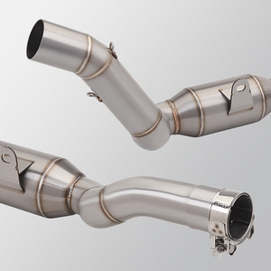 Escape Modificado para Motocicleta Zhui <span class=keywords><strong>500</strong></span> y Sai 550S, Tubo Intermedio de Acero Inoxidable con Silenciador de Fibra de Carbono R77 - Product Image 4