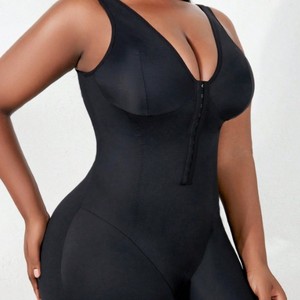 Body modellante intero senza cuciture in nylon con bottoni, <span class=keywords><strong>taglie</strong></span> <span class=keywords><strong>forti</strong></span>, stile europeo-americano, bestseller transfrontaliero - Product Image 5