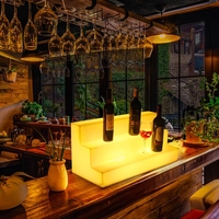 Présentoir lumineux LED pour bouteilles de vin et de champagne, idéal pour KTV, bars, clubs, soirées, mariages, salons VIP et décoration.