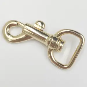 Atacado Zinc Alloy Dog Hook Handbag Acessórios Rotating Clasp Para Webbing Strap Keychain Buckle Bag Snap Hook