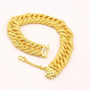 Pulsera <span class=keywords><strong>de</strong></span> muñequeras <span class=keywords><strong>de</strong></span> 15mm <span class=keywords><strong>de</strong></span> ancho chapada en oro Real, joyería <span class=keywords><strong>de</strong></span> estilo Hip Hop <span class=keywords><strong>Rock</strong></span> sólido para hombre <span class=keywords><strong>con</strong></span> circón para regalo - Product Image 1