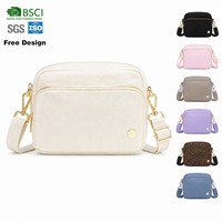 Borsa a Tracolla Personalizzabile con Logo, Tracolla Larga Regolabile, Opzioni Multicolore, in Poliestere, per Pendolarismo Quotidiano e Passeggiate in Città