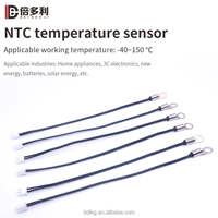 Capteur de température NTC 10K 3435 1% UL2651 26AWG 150L avec connecteur XH-2Y et tête M6.3x9+6x10x23x0.6T, boîtier en cuivre nickelé