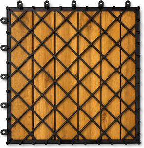 Alta Calidad 12 Pulgadas X 12 pulgadas Baldosas de Madera de Acacia Sólida Resistentes a la Intemperie para Terrazas y Jardines Exteriores - Product Image 5