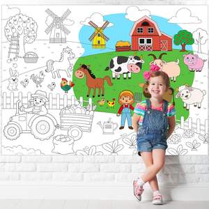 Póster Gigante <span class=keywords><strong>para</strong></span> Colorear <span class=keywords><strong>de</strong></span> <span class=keywords><strong>Animales</strong></span> <span class=keywords><strong>para</strong></span> Niños, Tapete <span class=keywords><strong>de</strong></span> Dibujo Grande, Rollo <span class=keywords><strong>de</strong></span> Papel <span class=keywords><strong>para</strong></span> Colorear, Cubierta <span class=keywords><strong>de</strong></span> Mesa, Manualidades <span class=keywords><strong>para</strong></span> Pared - Product Image 5