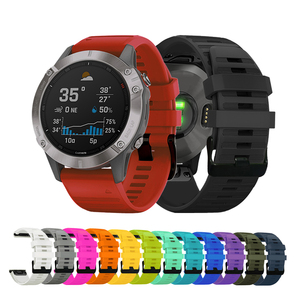 Correas de Reloj de Silicona CM para Garmin <span class=keywords><strong>Fenix</strong></span> 6X, <span class=keywords><strong>Fenix</strong></span> 5X, <span class=keywords><strong>Fenix</strong></span> <span class=keywords><strong>3</strong></span> <span class=keywords><strong>HR</strong></span>, D2 - Product Image 2