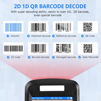 Escáner de código de barras inalámbrico 2D QR Colector DE DATOS Memoria 4G Android WiFi PDA de mano para gestión de inventario de almacén en stock