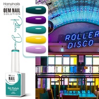 Pour Hanyinails Neon-Color DJ Collection UV Nail Gel Polish Set New Design