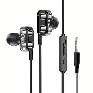 Dynamic Dual Speaker In-Ear <strong>Headphones</strong> Wire <strong>Control</strong> to Ios <strong>Android</strong> Wired Game Earphones - Product Image 1