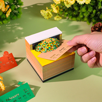 Calendrier 2027 en papier sculpté motif Osmanthus, Ornement de bureau créatif, Bloc-notes artistique découpé au laser, Idéal pour cadeau