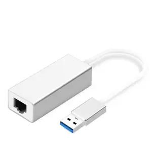 Penjualan langsung dari pabrik aluminium Aloi versi USB 3.0 100Mbps adaptor Ethernet