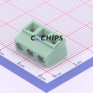 1729131 Screw Terminal Block Through hole Component (THT),P=5.08mm Connector 1x3P 5.08mm Green Through Hole - Product Image 2