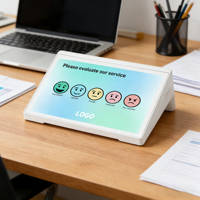 Terminal de satisfaction client 10,1 pouces avec logiciel pour la mesure du sentiment client et l'évaluation du service après-vente