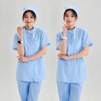Uniforme de Enfermera de Dos Piezas, Ropa de Trabajo para Hospitales de Medicina Tradicional China, Clínicas, Centros de Salud y Residencias de Ancianos