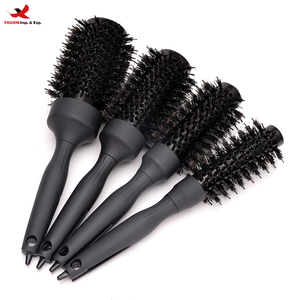 Brosse à cheveux ronde professionnelle en céramique pour séchage à l'air chaud, peigne à rouleaux pour cheveux bouclés, outil de salon GZ RTS, commande en gros mixte - Product Image 1