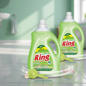 Nettoyant liquide pour sols Ring 1KG, parfum citronnelle et citron, bouteille verte, nettoyant en profondeur pour les sols de la maison - Product Image 2