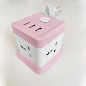 Thiết kế mới phổ Cube <span class=keywords><strong>USB</strong></span> thông minh Ổ cắm điện dải 3 cách 3 cổng <span class=keywords><strong>USB</strong></span> chỉ số ánh sáng điện mở rộng dây 16A đánh giá - Product Image 2