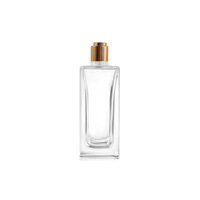 Flacon de parfum en verre transparent de luxe 40ml 55ml 110ml carré, Eau de Cologne, Crème pour le visage, Diffuseur à bâtonnets, Personnalisation possible