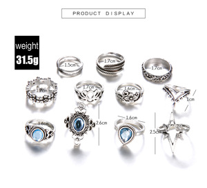 Anillo de plata con diseño para mujer, joyería sencilla a la moda, <span class=keywords><strong>anillos</strong></span> apilables chapados en oro, con estilo - Product Image 6
