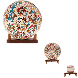 Wooden Basketball Display Rack <b>Desktop</b> Storage <b>Shelf</b> For Sports Ball Collection - Product Image 4