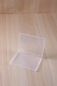 A6-17 прямоугольная прозрачная Высокая плоская PP пустая коробка Подарочная коробка для конфет Маленькая прозрачная пластиковая упаковка