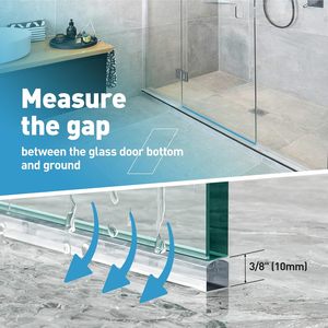 Tira de Sellado de PVC Hydrorelax para Puertas de Vidrio de 4-12 mm, Impermeable, para Mamparas de <span class=keywords><strong>Ducha</strong></span> - Product Image 4