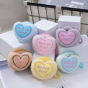 Monedero de Felpa con Forma de Corazón al por Mayor de Fábrica, Bolsa Pequeña para Guardar Lápiz Labial y Auriculares, Unisex, para Niños y Adultos, para Tarjetas Bancarias y Llaves - Product Image 6