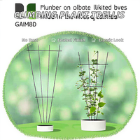 Supports de plantes créatifs, écologiques, imperméables, pour roses, pots de fleurs, poteaux de fixation en bambou, supports de fleurs en forme de tortue, PVC