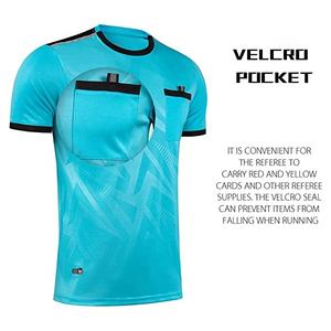 Professionelles Individuelles Schiedsrichtertrikot mit Digitaldruck, 100 % Polyester Sportset, Fußball-Schiedsrichterbekleidung mit Logo - Product Image 3