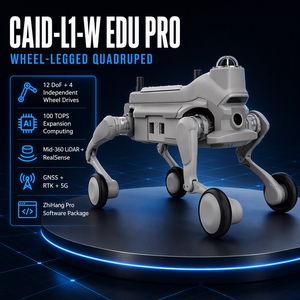 300W <span class=keywords><strong>EDU</strong></span> Pro Bionischer Vierbeiniger Roboterhund Spielzeug Intelligenter Mechanischer Motor 43.2V Pumpe PLC Getriebe Lager Visuelle Erkennung Haustier CAI - Product Image 6