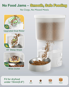 Smart Large Capacity Automatic Pet Feeder with <b>Timer</b> Remote Control and Eco-Friendly Solid Bowl for Cat and Dog Feeding - Product Image 6