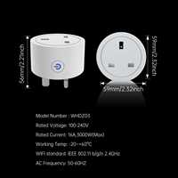 Prise intelligente SIXWGH Matter 16A type G UK Wi-Fi, prise connectée Tuya Smart Life avec suivi de consommation, commande vocale Alexa Google SmartThings