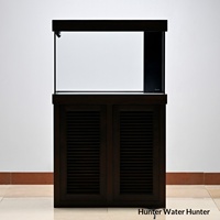 Aquarium Fish Tank Water Hunter GM51 Mini Modèle 2025 Base en Bois Massif à Tenons Conception Détachable Ultra Transparente