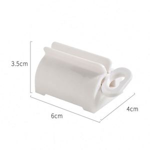 White Plastic Bathroom <b>Tube</b> <b>Squeezer</b> Dispenser for <b>Toothpaste</b> Manual <b>Toothpaste</b> <b>Squeezer</b> Household <b>Toothpaste</b> <b>Squeezer</b> - Product Image 4