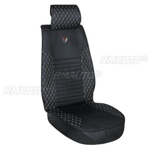 Coussin de siège de voiture en cuir PU, ne se déplace pas, accessoires automobiles universels, noir/rouge, antidérapant, pour la plupart des voitures, camions, SUV - Product Image 5