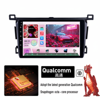 Jiawell Écran de tableau de bord de 9 pouces pour lecteur multimédia avec GPS intégré, USB, CarPlay et commande au volant pour RAV4 2013-2018