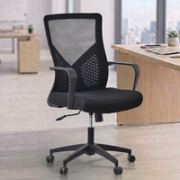 Échantillon Gratuit - Chaise de Bureau Ergonomique Pivotante à Roulettes, Haute Qualité, Incassable, en Maille, à Dossier Haut, Réglable et Abordable pour Visiteurs