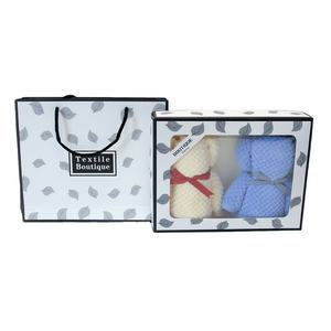 Emballage de <span class=keywords><strong>sac</strong></span> à <span class=keywords><strong>main</strong></span> Serviette en treillis ananas en velours <span class=keywords><strong>corail</strong></span> bon marché Serviette ours cadeau - Product Image 5