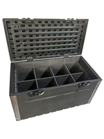 Valise de transport robuste en PE, structure démontable, séparateurs mobiles, réduction des coûts maritimes pour câbles de scène, instruments de musique, outils