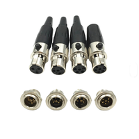 Hochwertiger Großhandel Mini 3-Pin Buchse mit Kupfergehäuse und Messingkontakt Kabelverbinder für Musikinstrumente