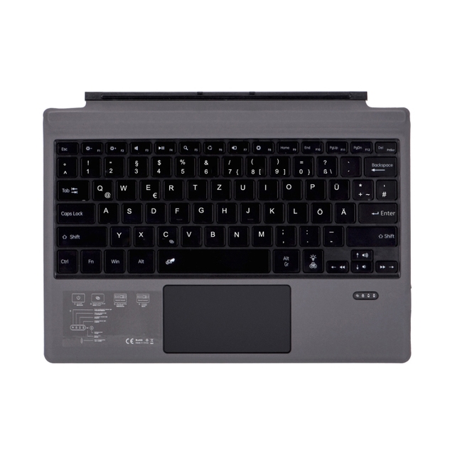 1089DC Russian/English/German Language Backlit Magnetic Wireless Tablet Keyboard for Microsoft Surface Pro 7/6/2017/4 /3
