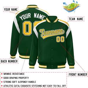 Veste de baseball universitaire personnalisée pour hommes, femmes et jeunes, personnalisée avec nom et numéro de logo de l'équipe cousus - Product Image 3