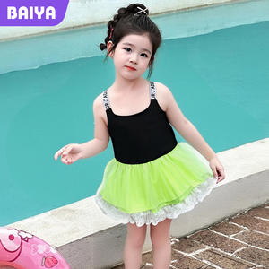 Maillot de bain une pièce pour filles Baiya vert UPF 30 à séchage rapide pour enfants de 1 à 8 ans - Product Image 1