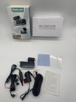 Caméra embarquée double 4G 2K WIFI GPS avec écran IPS 3,2 pouces, surveillance de stationnement 24h/24, coque métallique, capteur G, suivi de localisation SIM 2K
