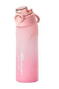 Bouteille d'eau en plastique <span class=keywords><strong>Tristan</strong></span> de style américain, dégradé bicolore, pour étudiants, 750 ml, avec paille, pour les sports de plein air - Product Image 6
