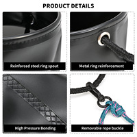 NOUVEAU OEM 4.5L Sac à eau portable et étanche Seau pliable Conteneur de stockage d'eau Sacs de transport pour la pêche, le camping et la randonnée