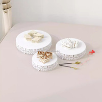 Adornos Dorados para Mesa de Postres de Boda, Soporte Europeo para Pasteles, Accesorios para Boda, Bandeja para Pasteles, Soporte de Hierro para Aperitivos, Bandeja para Frutas