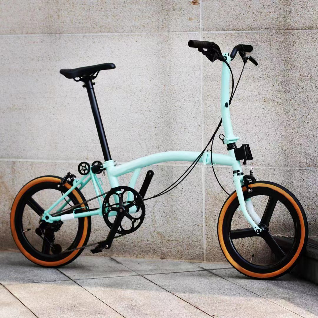 16インチ　折り畳み自転車 折りたたみ自転車16インチ3579スピードスチールフレームミニ